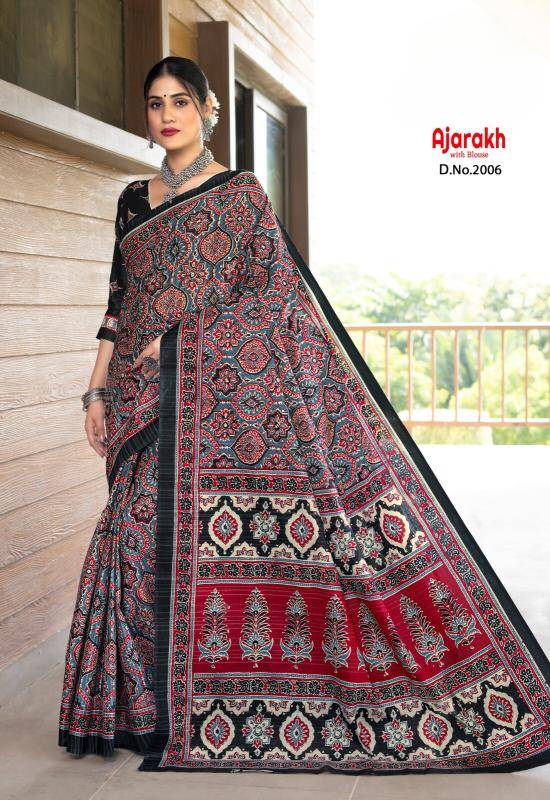 Lakhani ajrakh Wholesale sarees suppliers in India